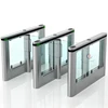 ESD police office/office building swing turnstile and access control security fastlane glass swing barrier