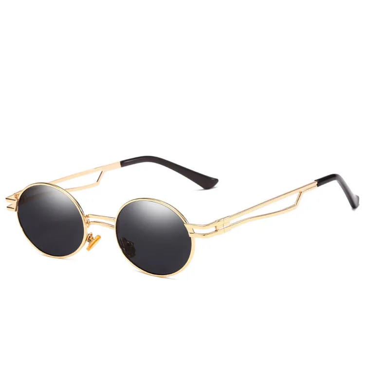 

Fashion Style Luxury Women Sun Glasses Small Round Steampunk Sunglasses