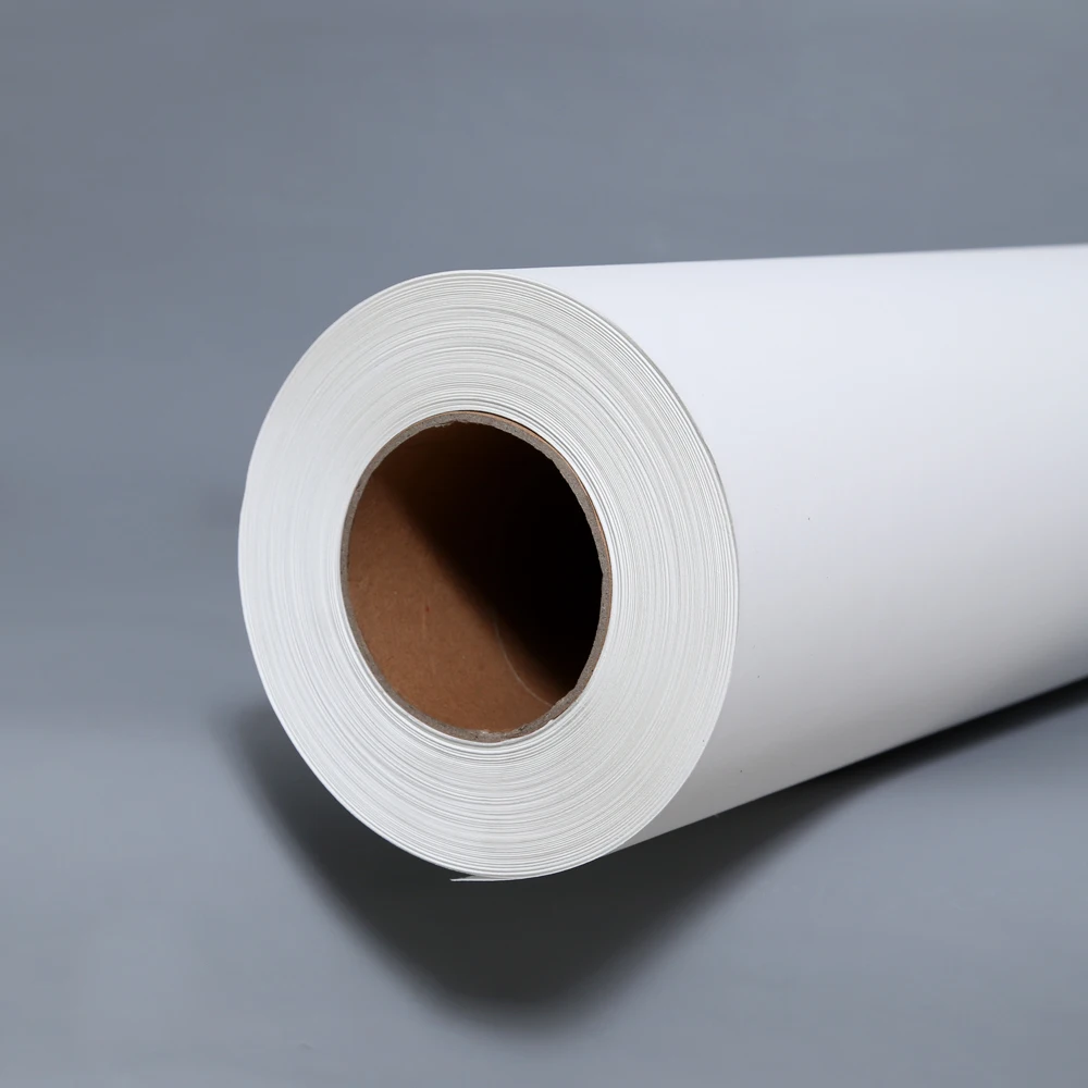 
100g adhesive sublimation paper rolls 100m glossy soft heat transfer paper printing 