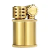 2019 ZORRO Brand Tiny round shape oil lighter for cigarette special Gold brass lighter