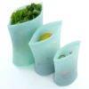 Eco reusable silicone sandwich snack bag food storage bags