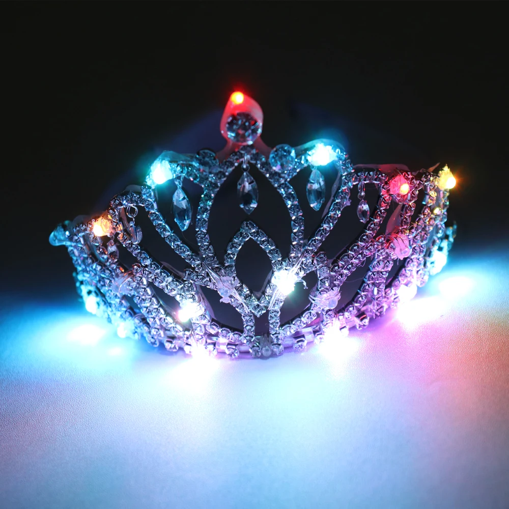 

Crown Lighted Flashing Led Headband,LED Flashing Crown Headband, White