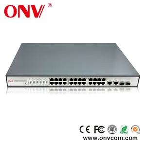 ONV 24 Port Gigabit Fast Ethernet PoE Network Switch