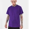 2019 Blank high quality mens short sleeve t shirt custom mens blank print cotton purple t shirt