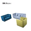 Tall people design and Highest standard and affordably priced European Blue 2 seater sofa