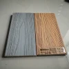 solid wpc wood plastic composite decking material with differen colors wood grain effects on each side in both sides