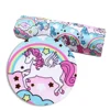 Custom rainbow color unicorn printed 4 ways stretch knit cartoon fabric 63632