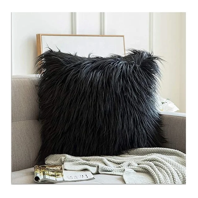 Furry Pillow Cover Plush Faux Fur Pillowcase Newest Home