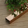 High-end mirror etching stainless steel L shape 90 degree angle tile trim for decoration line