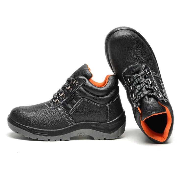 

FUNTA Men Stock Embossed Leather Safety Shoes