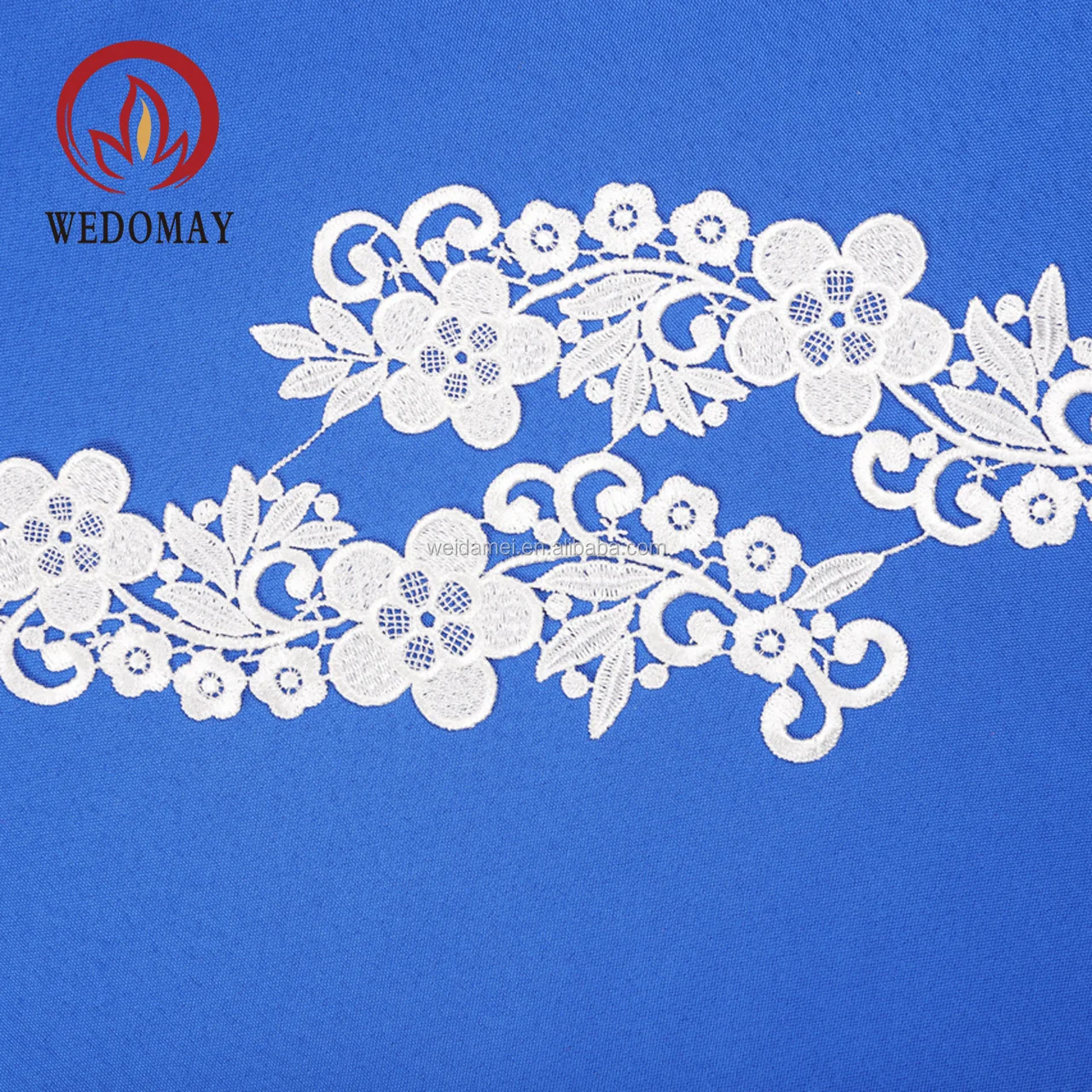 

Lace Applique Embroidery Patch Decoration White Bridal Flower Embroidery Lace Applique, Customer