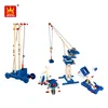 Wange Educational Machinery blocks Toys set Terminal Crane 4 In 1 For Boys Kids