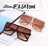 Europe and the United States Fashion Classic Man Women Big Rectangle Frame Shades Sun Glass Sunglasses 2019