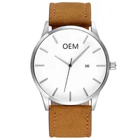 

Custom Man Watch Add Your Own Logo Personalized Logo Mens Wrist Watch Private Label Leather Watch