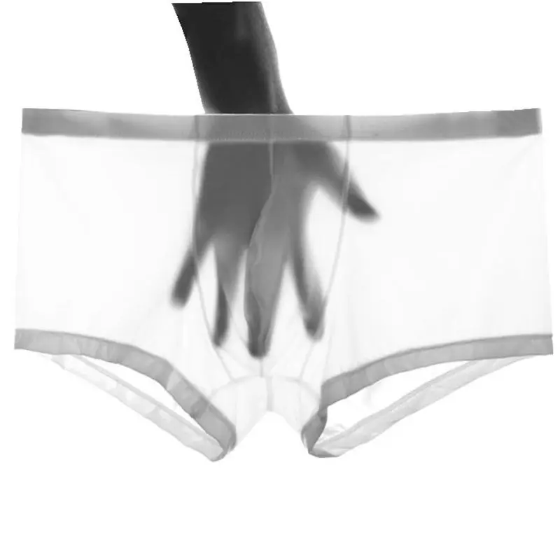 High Quality 100% Ice Silk Men's Briefs Boxers Underwear Men Cheap Custom Wholesale Satin Boxers