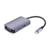All in one 5 in 1 type c hub for USB3.0 +HD-MI 4K output+VGA 1080P+3.5mm earphone jack port USB c docking station