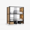 Wood capsule Bunk Bed for Hostels /School Students Dormitory Loft Bed Frame/capsule hotel bed