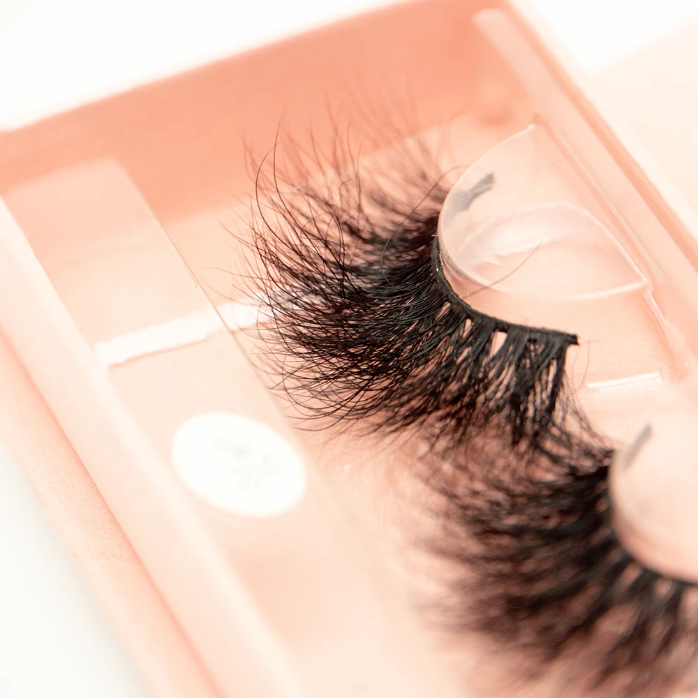 

3D Mink Fur Faux Eyelashes 100% Siberian Mink Fur 5D 25mm mink