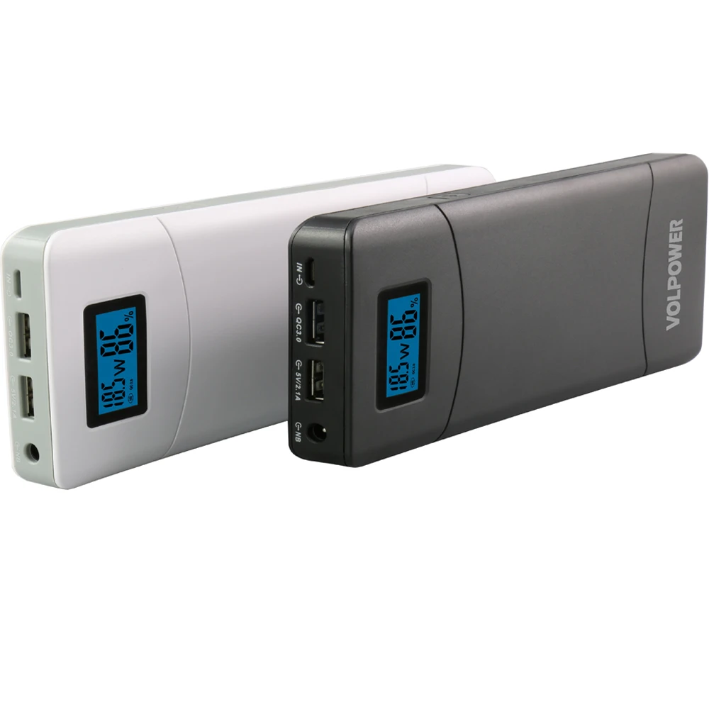 

Volpower new product P65 QC3.0 Portable power bank 20000mah DC output power bank 12v 24v 9v 15v 19v 20v 1A 1.5A 2A 3A
