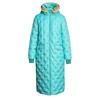 Ladies shiny ultra light fur hood lightweight duck down filled jacket