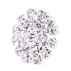 Clothing accessories silver-plated metal center diameter sundrill 2.2 cm snowflake button
