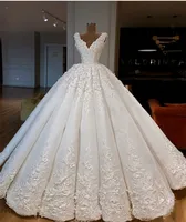 

Real Lace Wedding Dresses Princess Bridal Dress Satin Ball Gown Wedding Gowns Bridal Gown Vestido De Novio 2019 bridal gowns
