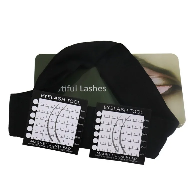 

Hottest Grafting Eyelash Headband Lash Stand Magnetic Lash Aplicator Headband, Black