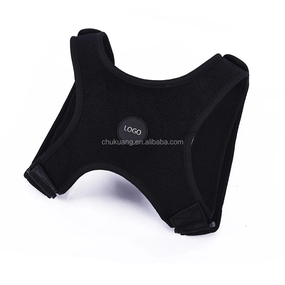 

Premium wholesale Unisex neoprene adjustable "VEST" Upper Back Support Posture corrector Brace, Black