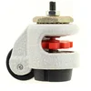 40S aluminum foot leveling height adjustable lifting swivel industrial machine retractable alloy caster wheel castor