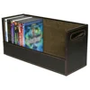 DVD Storage Box with Powerful Magnetic Opening Holds 28 DVD BluRay PS4 Video Games for Media Shelf Storage Organization