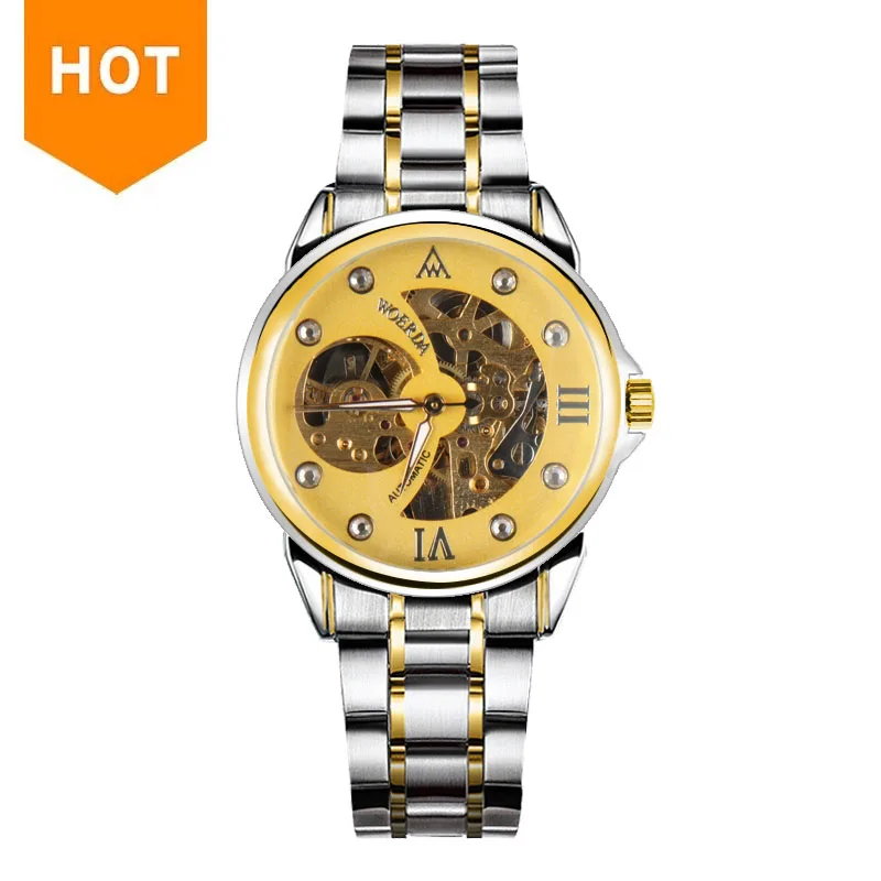 

2019 new High quality classic luxury brand automatic Mechanical men watches wrist, Black /gold /sliver/blue/champagne