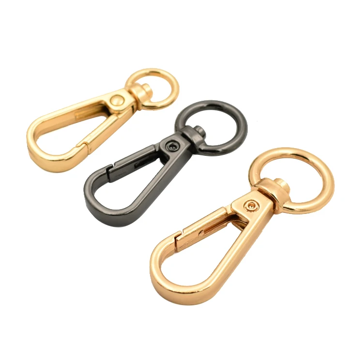 

Custom dog rope hook metal snap hook for handbag, Gold