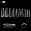Full Cover Long Ballerina Ultrathin Square Natural Nail Tips