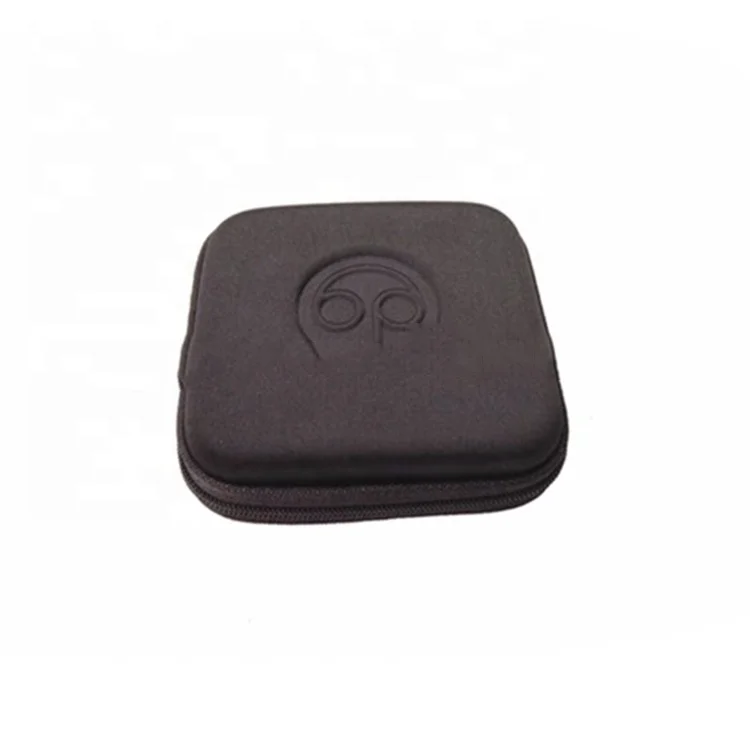 

Custom small size fashion black personal eva earphone zipper case
