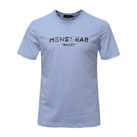

2019 hot sale brand o neck 100% cotton high-end fabric t shirt custom logo