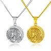 Renqing quantum science effects stainless steel Jesus necklace