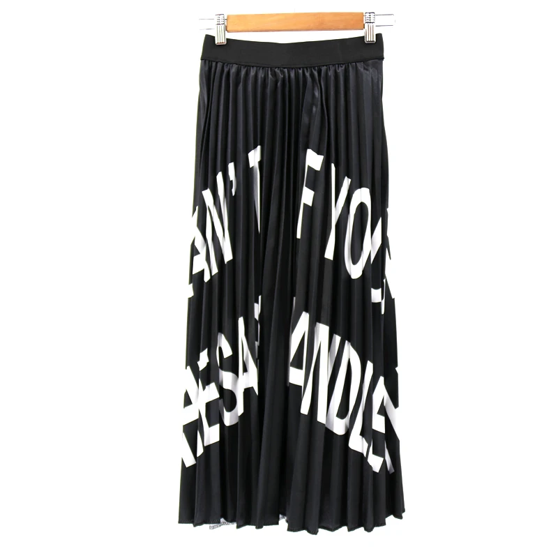 

Cartoon Print Maxi Skirts Pleated Skirt Women With Cartoons Plus Size, N/a