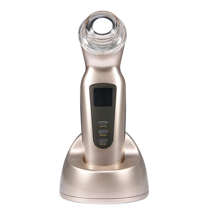 

High Frequency Ultrasonic Ionic 3mhz Massager Face Massage Machine, Gold;welcome customized