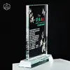 Printing Customize Cheap Paperweight 3d Blank Trophies Photo Cube Glass Trophy Base