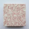 Polished surface treatment rose quartz stone