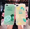 Applicable 3D embossed lemon scrub for iPhoneXSmax mobile phone shell for i8plus protective cover all-inclusive anti-fall 6S