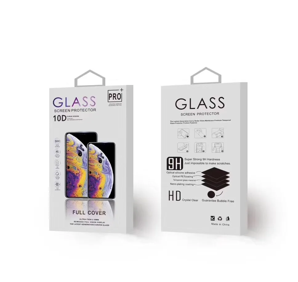 

Wholesale HD 10D Protective Glass for iPhone X Mobile Phone Tempered glass Screen Protector, Black/white