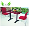 Fashion modern design pub club bar red color strong marble dinning table
