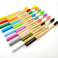 

Customized Logo Adult Age Group and Home Use Medium Bristle Natural Bamboo Made Toothbrush