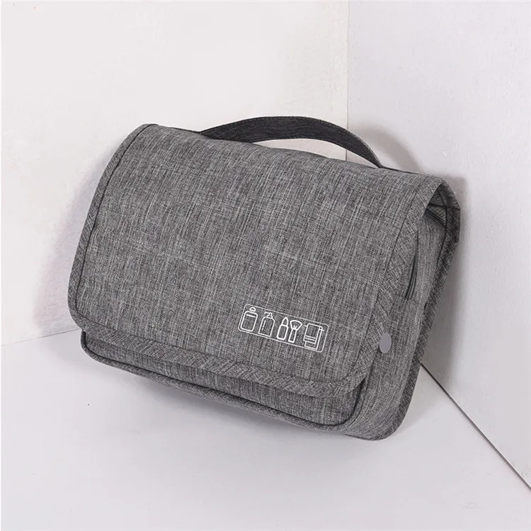 

Sandro Custom Design Travel Basics Cosmetic bag With Logo Custom Gray Makeup Bag, Customized color