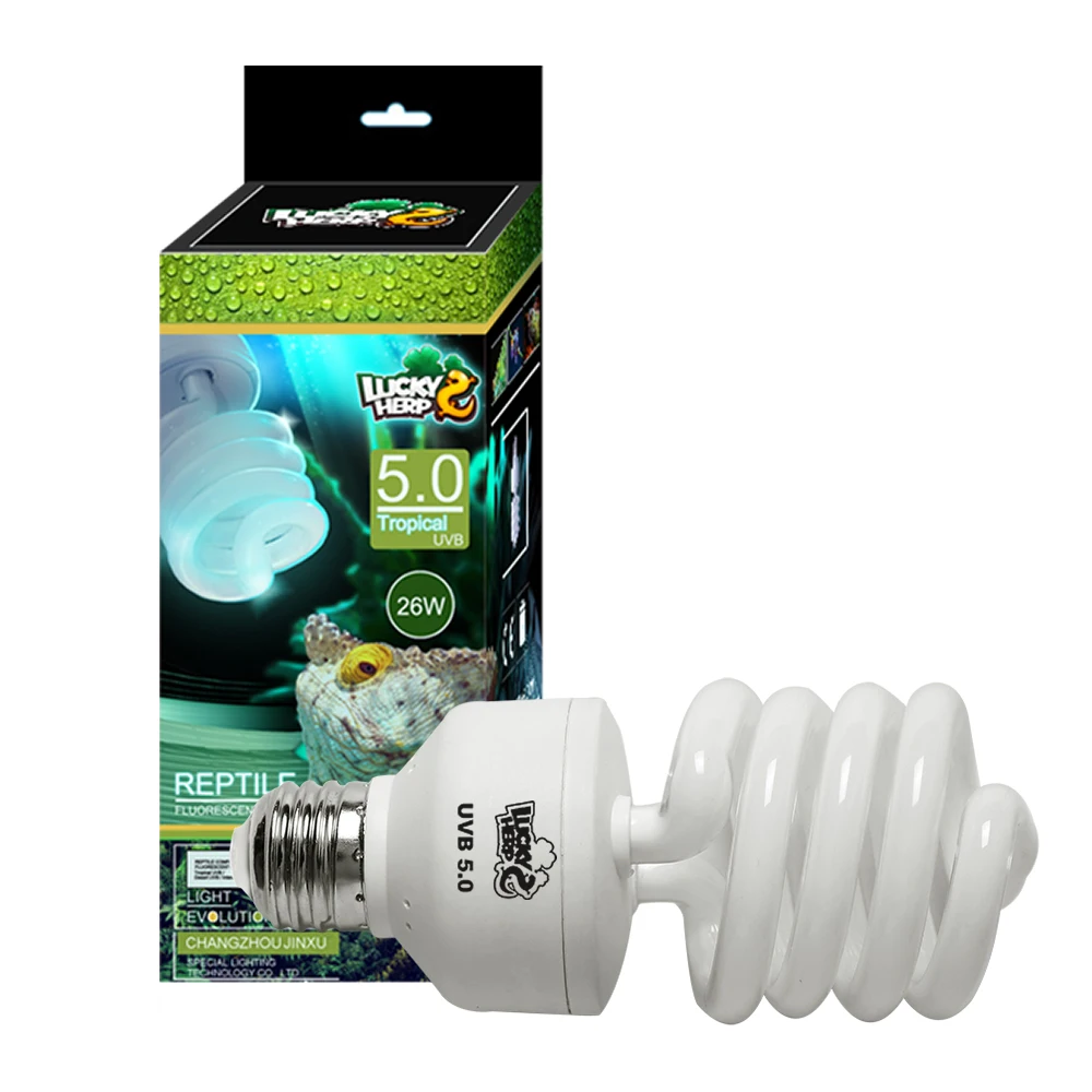 compact fluorescent led lamp uvb 5.0 reptile bulb/light warm glowing for reptile and tortoise 13W