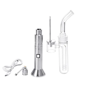Battery Powered E Nail Vaporizer Pen Pyrex Glass Pipe