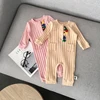 kids girls clothing wholesale embroidery floral collar kids clothes sets cotton for spring autumn