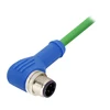Sensor connector m12 size 4 pin d code right angle coding cable
