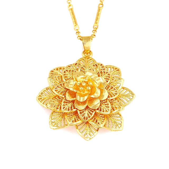 

Xuping fashionable jewelry fine flower cheap necklace pendant for women